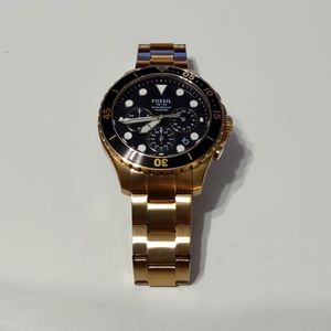 Fossil FB-03 Chronograph Goldtone Stainless Steel Bracelet Watch